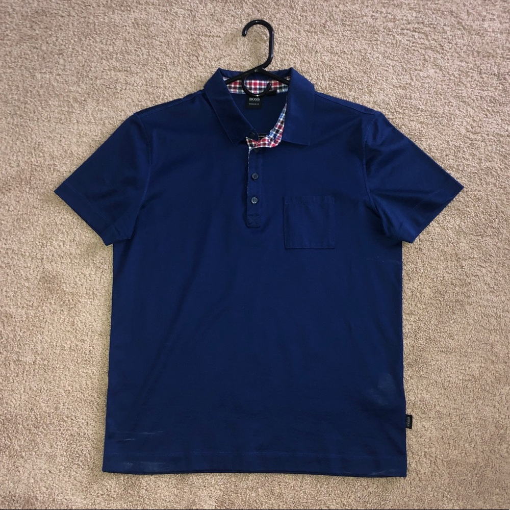 Navy blue men’s Boss polo! - Picture 2 of 3